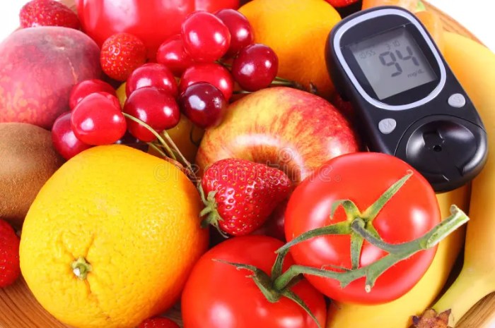 Diabetes glucose fruits vegetables meter concept food healthy stock eating organic