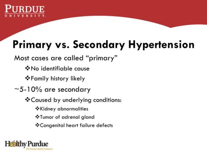 Perbedaan antara tekanan darah tinggi primer dan sekunder
