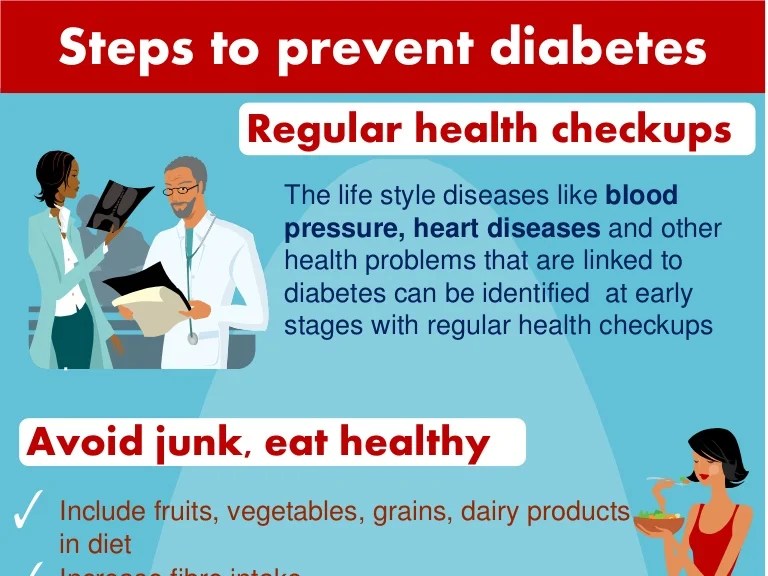 Diabetes prevent infographic